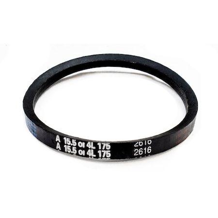 D&D A15.5/4L175 Classical V-Belt, 17 1/2 in Outside Length, 1/2 in Top Width, 1 Ribs A15.5/4L175